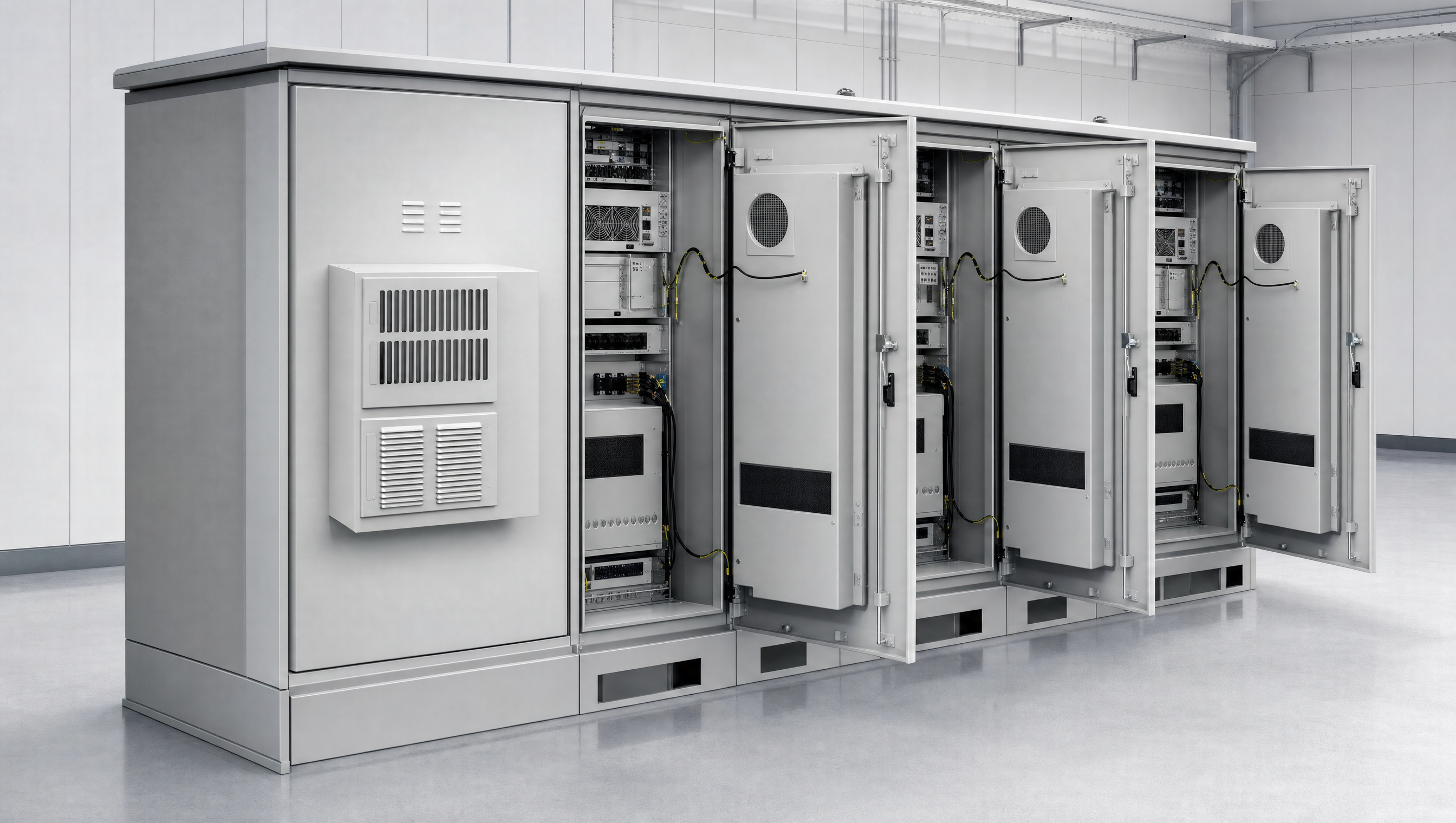 3-Bay Walk-Up Active Cabinets - 350W/K T-Siphon Series equipment image